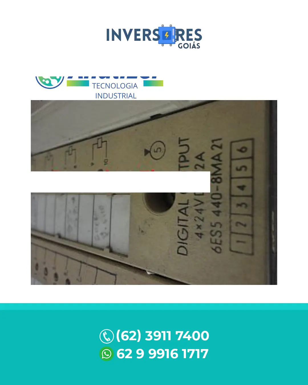 SUPORTE TÉCNICO SIEMENS DIGITAL OUTPUT 6ES5 440 8MA21 BRASIL