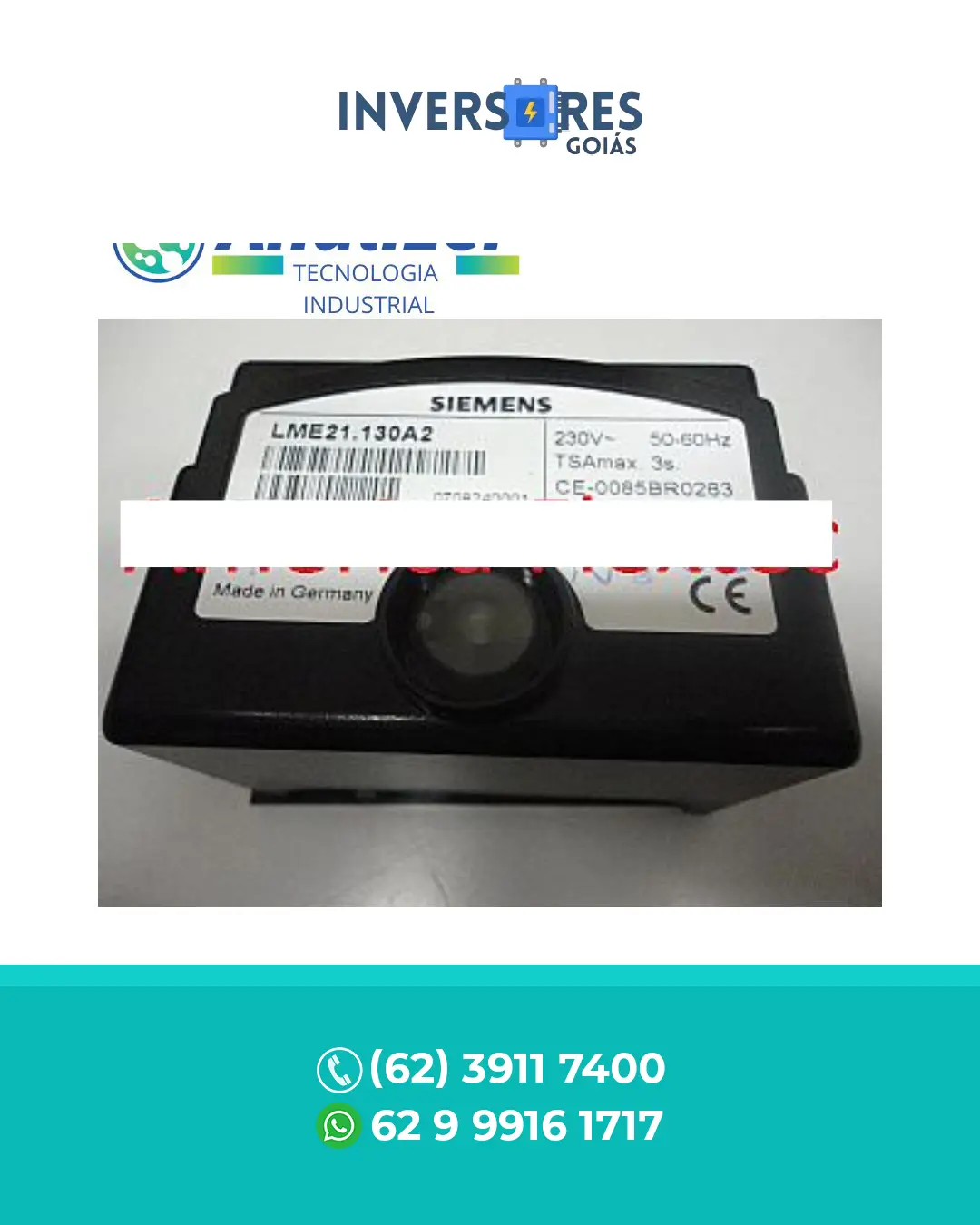 SUPORTE TÉCNICO SIEMENS LME 21.130A2 CUIABA