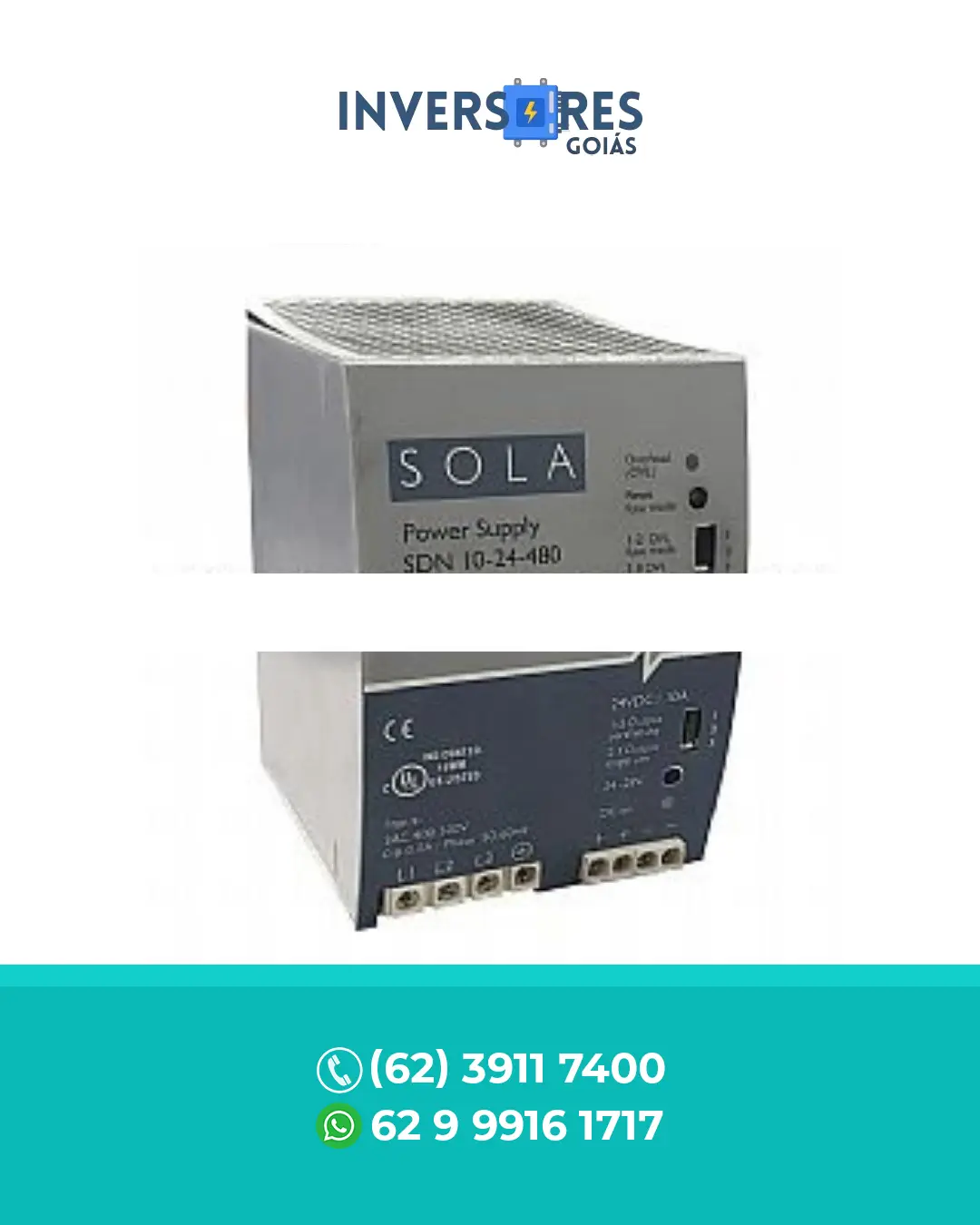 SUPORTE TÉCNICO SOLA POWER SUPPLY SDN 10 24 480 PORTO ALEGRE