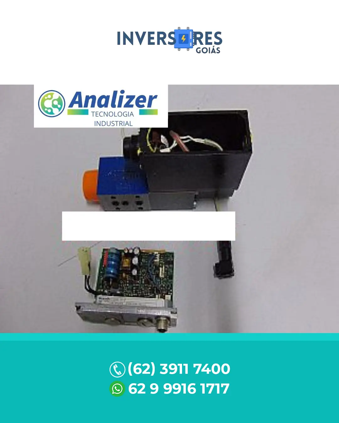 SUPORTE TÉCNICO VALVULA REXROTH COM PLACA ELETRONICA GOIANIA